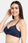 Amante Padded Non Wired Full Coverage T-Shirt Bra - Midnight Red Obsession — thumbnail 3